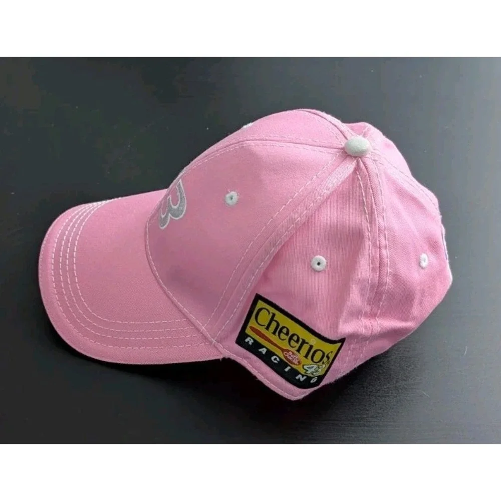 VTG Bobby Labonte Hat Cap Strap Back Pink Petty‎ 43 Cheerios Lightning NASCAR